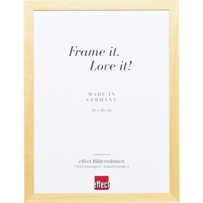 Telaio effetto legno profilo 2210 naturale 30x45 cm vetro antiriflesso