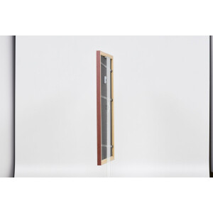 Telaio effetto legno profilo 38 marrone 30x45 cm vetro antiriflesso