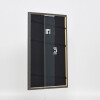 Effetto cornice in legno massiccio profilo 25 blu 30x45 cm vetro antiriflesso