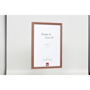 Telaio in legno effetto profilo 38 marrone 30x45 cm vetro acrilico