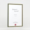 Effetto cornice in legno profilo 23 verde 30x45 cm vetro acrilico