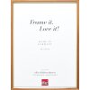 Effetto cornice in legno profilo 23 marrone chiaro 30x45 cm vetro acrilico