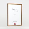 Effetto cornice in legno profilo 23 marrone chiaro 30x45 cm vetro acrilico