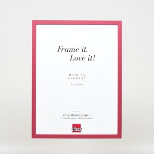 Telaio effetto legno profilo 35 rosso 30x45 cm vetro antiriflesso