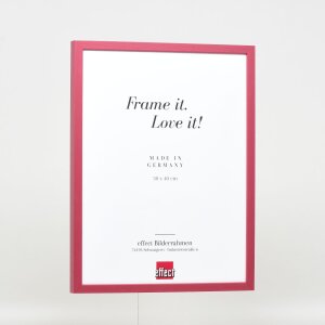 Telaio effetto legno profilo 35 rosso 30x45 cm vetro antiriflesso