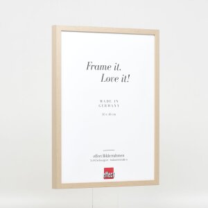 Telaio in legno effetto profilo 35 marrone chiaro 30x45 cm vetro antiriflesso