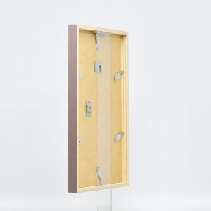 Effetto cornice in legno Profilo 35 marrone 30x45 cm Vetro acrilico