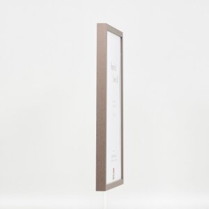 Effetto cornice in legno Profilo 35 marrone 30x45 cm Vetro acrilico