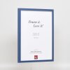 Telaio effetto legno profilo 35 blu 30x45 cm vetro normale + distanziatore