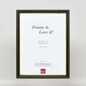 Effetto cornice in legno Profilo 21 verde 30x45 cm Vetro acrilico