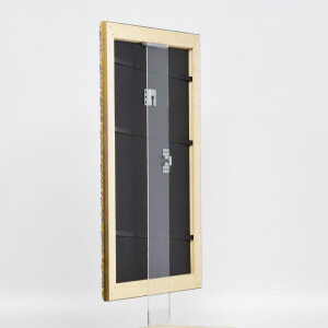 Effetto cornice in legno profilo 94 oro 30x45 cm vetro antiriflesso