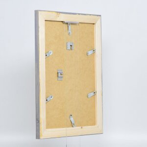 Cornice in legno massiccio effetto 2240 grigio 30x45 cm vetro normale