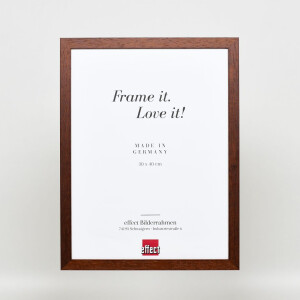 Cornice in legno effetto profilo 2210 marrone scuro 30x45 cm vetro museale