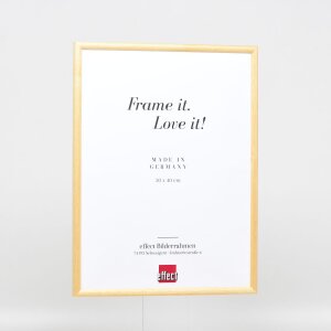 Effetto cornice in legno massiccio profilo 20 oro 30x45 cm vetro museale