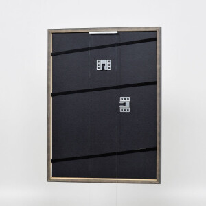 Effetto cornice in legno massiccio Profilo 25 grigio 30x45 cm Vetro Museum
