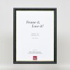 Cornice in legno effetto profilo 21 blu 30x45 cm vetro museale