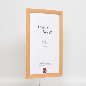 Cornice in legno effetto Top N betulla 30x45 cm vetro museale