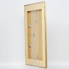 Cornice barocca ad effetto profilo 31 argento 30x45 cm vetro museale