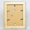 Cornice barocca ad effetto profilo 31 argento 30x45 cm vetro museale