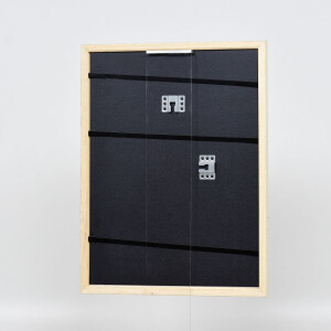 Telaio in legno effetto profilo 38 bianco 30,5x91,5 cm vetro antiriflesso