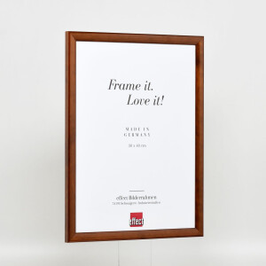 Telaio in legno effetto profilo 89 marrone scuro 30,5x91,5 cm vetro acrilico