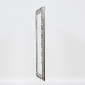 Cornice in legno effetto profilo 94 argento 30,5x91,5 cm vetro normale