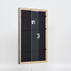 Telaio effetto legno profilo 2070 vetro antiriflesso 30,5x91,5 cm argento