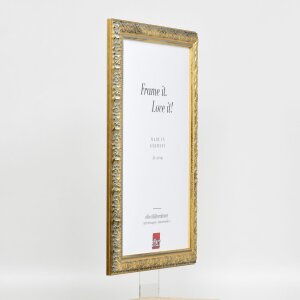 Cornice in legno effetto profilo 94 oro 30,5x91,5 cm vetro acrilico
