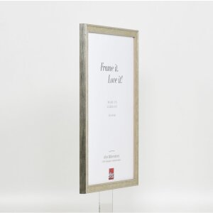 Telaio in legno effetto profilo 2070 vetro acrilico 30,5x91,5 cm argento