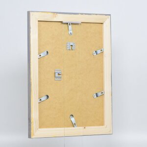 Cornice in legno massiccio effetto 2240 grigio 30,5x91,5 cm vetro antiriflesso