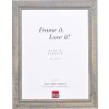 Cornice in legno massiccio effetto 2240 grigio 30,5x91,5 cm vetro antiriflesso