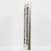 Telaio effetto legno profilo 95 argento 30,5x91,5 cm vetro antiriflesso