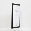 Cornice in legno effetto profilo 33 nero 30,5x91,5 cm vetro museale