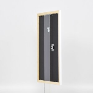 Telaio effetto legno profilo 2210 bianco 35x100 cm vetro normale