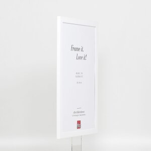 Telaio effetto legno profilo 2210 bianco 35x100 cm vetro normale