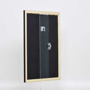 Telaio effetto legno profilo 2210 nero 35x100 cm vetro acrilico