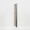 Cornice in legno effetto profilo 2070 vetro Museum 35x100 cm argento