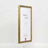 Cornice in legno effetto profilo 2070 vetro museo 35x100 cm oro