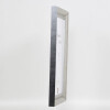 Effetto cornice in legno massiccio profilo 28 argento 35x100 cm vetro museale