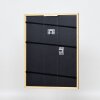 Effetto Telaio in legno massiccio Profilo 22 marrone-oro 35x50 cm Vetro acrilico