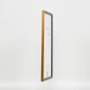 Effetto Telaio in legno massiccio Profilo 22 marrone-oro 35x50 cm Vetro acrilico
