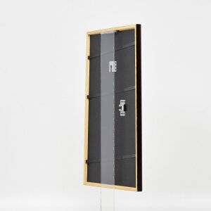 Telaio in legno effetto profilo 23 marrone chiaro 35x50 cm vetro antiriflesso