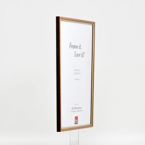 Telaio in legno effetto profilo 23 marrone chiaro 35x50 cm vetro antiriflesso