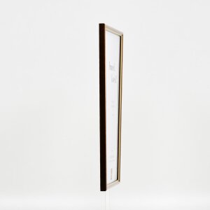 Telaio in legno effetto profilo 23 marrone chiaro 35x50 cm vetro antiriflesso