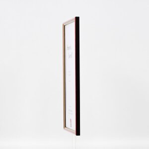 Cornice in legno effetto profilo 23 rosso 35x50 cm vetro acrilico