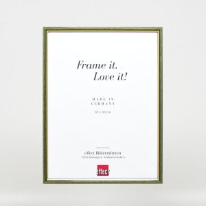Cornice in legno effetto profilo 23 verde 35x50 cm vetro acrilico
