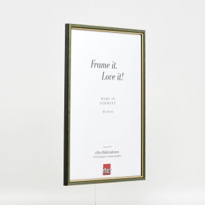 Cornice in legno effetto profilo 23 verde 35x50 cm vetro acrilico