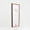 Effetto cornice in legno profilo 23 marrone chiaro 35x50 cm vetro acrilico