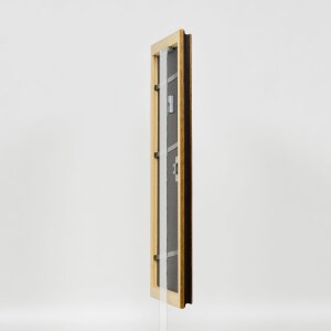 Telaio in legno effetto profilo 21 noce marrone 35x50 cm vetro acrilico