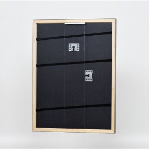 Telaio effetto legno profilo 2070 vetro antiriflesso 35x50 cm argento